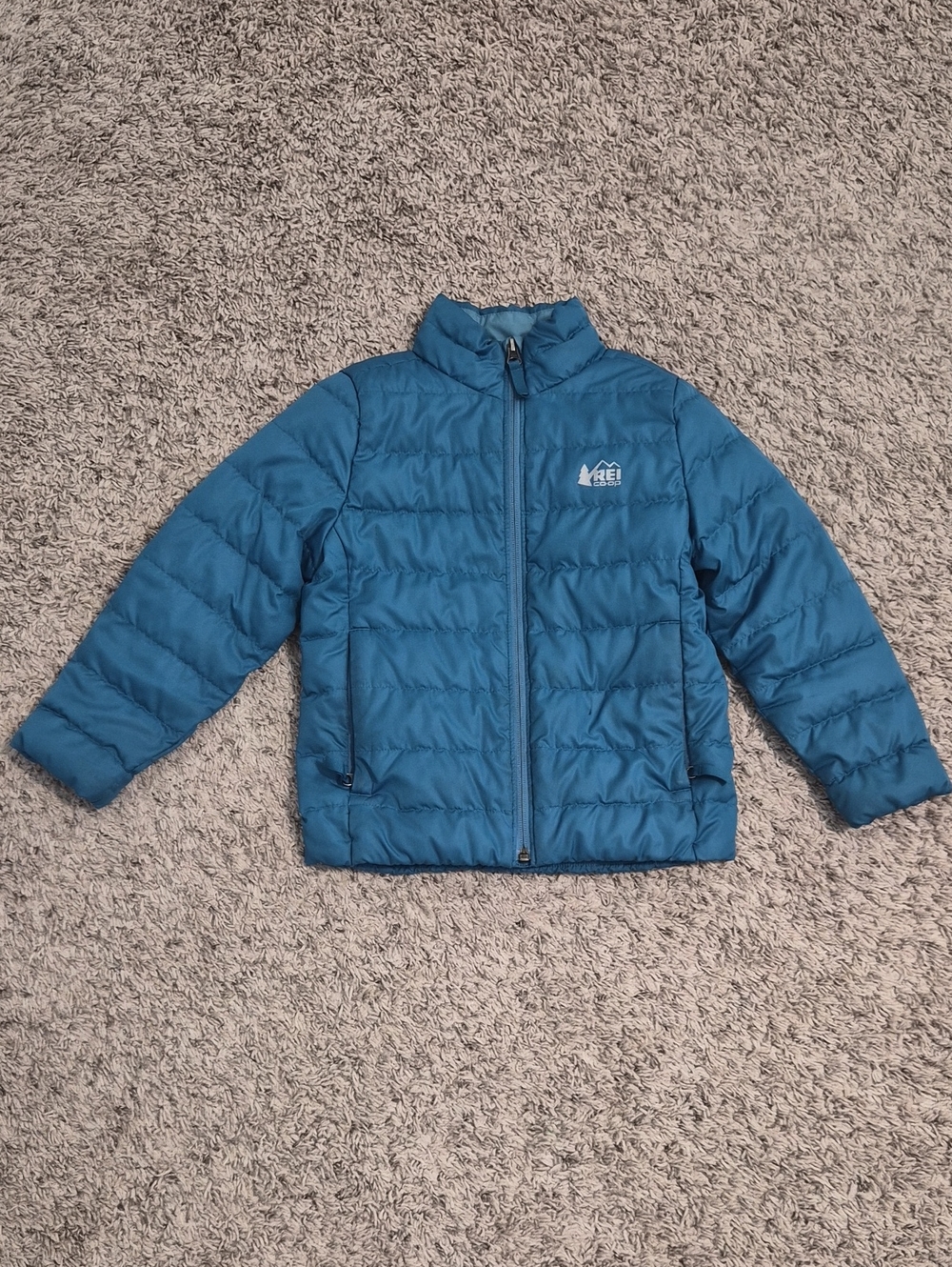 REI Kids Teal Blue Down Jacket - Quilted Insulated Coat
